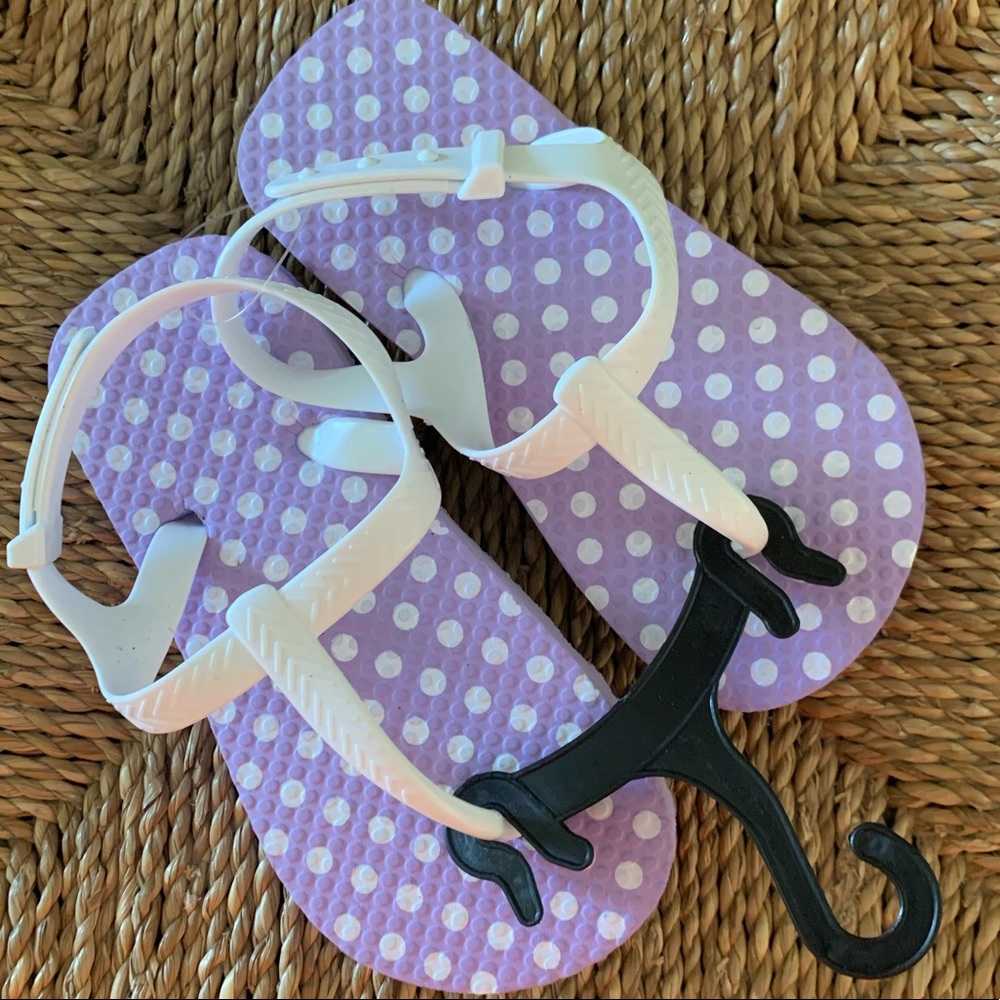 Kids Polka Dot Sandals (Purple)
